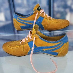 Kowalski Shoes Distressed Brown Leather Retro Bowling Sneakers US 9 Euro 42